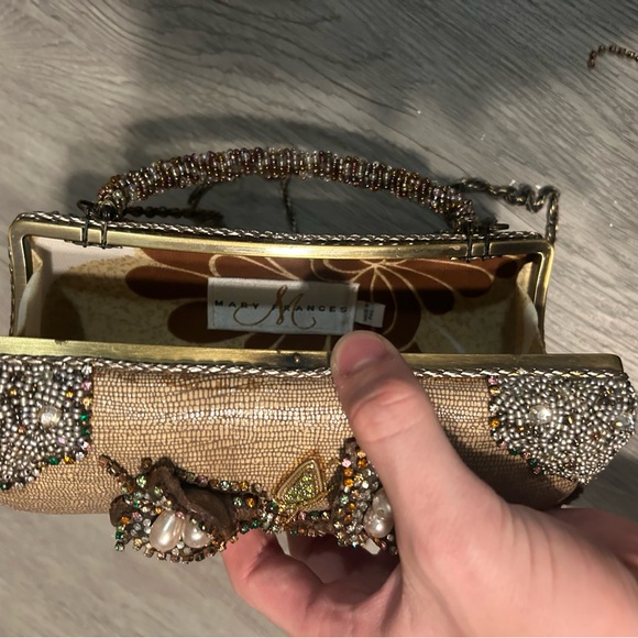 Rare Mary Frances Designer Embellished Beaded Handbag Tulip Flower Purse - Picture 11 of 15